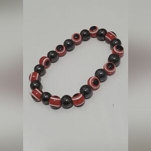 Gemstone Eye Oval Red Bracelet.🌴